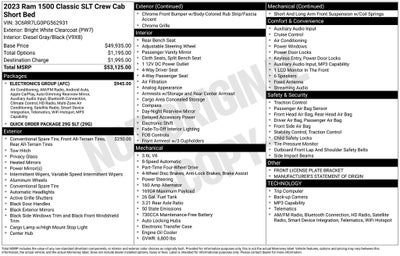 2023 RAM 1500 Classic SLT