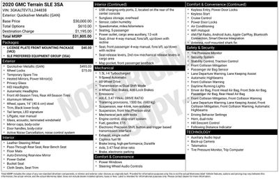 2020 GMC Terrain SLE