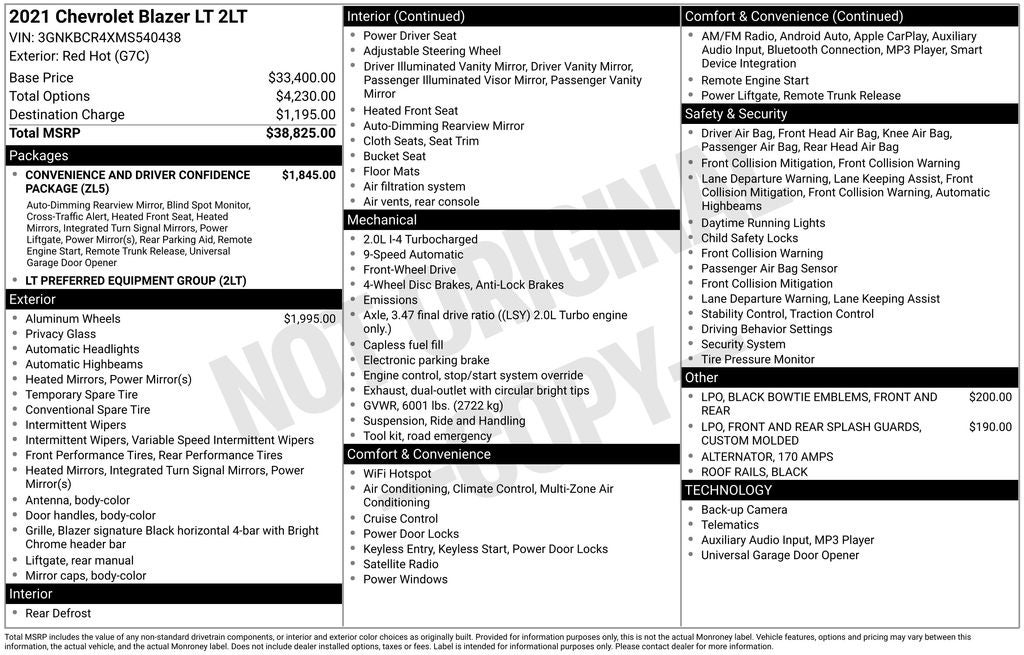 2021 Chevrolet Blazer LT