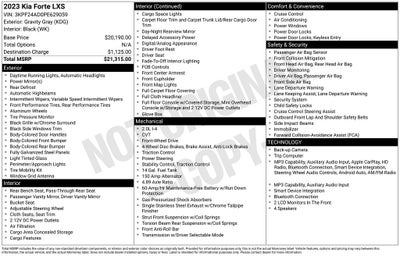 2023 Kia Forte LXS