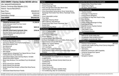 2023 BMW 3 Series M340i xDrive