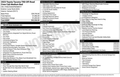 2023 Toyota Tacoma TRD Off-Road V6