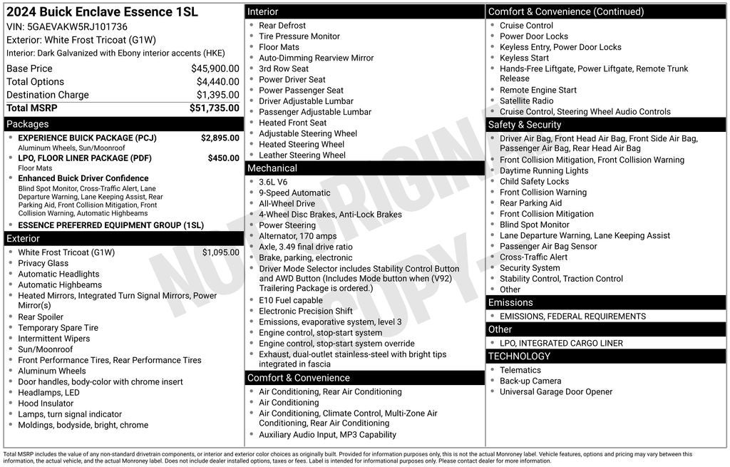 2024 Buick Enclave Essence