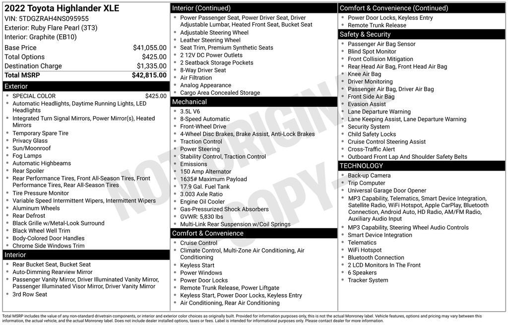 2022 Toyota Highlander XLE