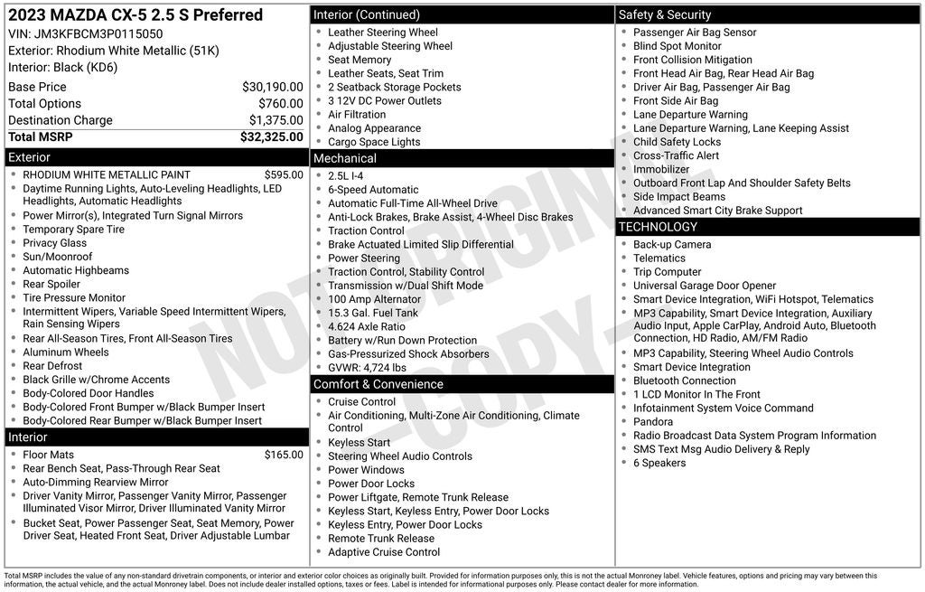 2023 Mazda Mazda CX-5 2.5 S Preferred Package