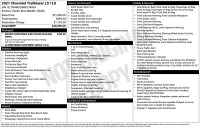 2021 Chevrolet TrailBlazer LS
