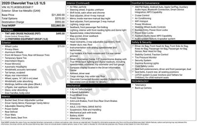 2020 Chevrolet Trax LS