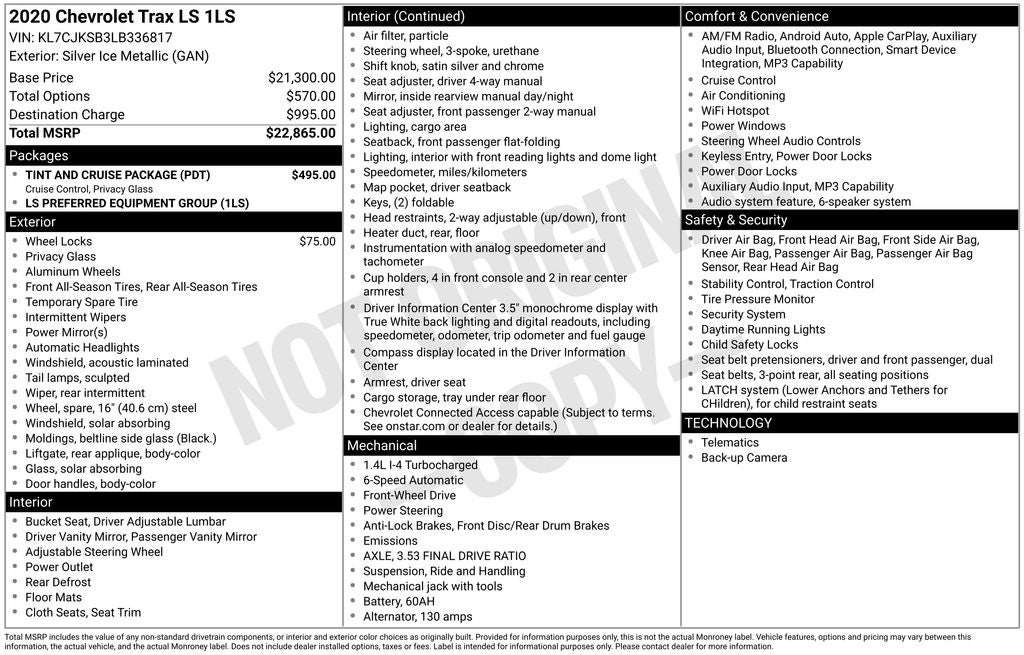 2020 Chevrolet Trax LS