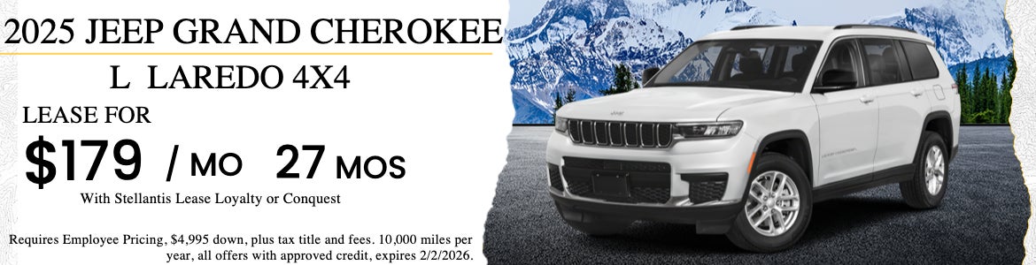 New Cherokee L Laredo Lease Special