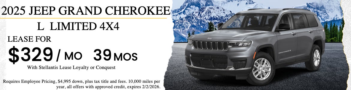 New Cherokee L LTD Lease Special