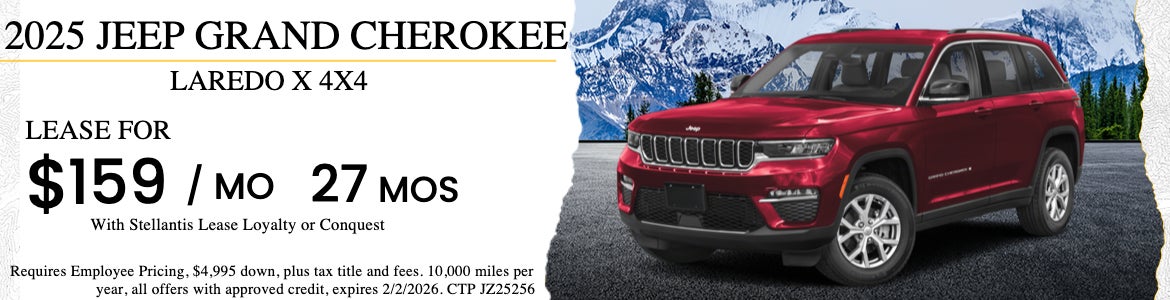 New Grand Cherokee Lar Lease Special