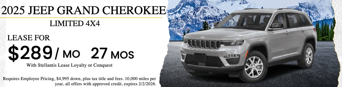 New Grand Cherokee LTD Lease Special