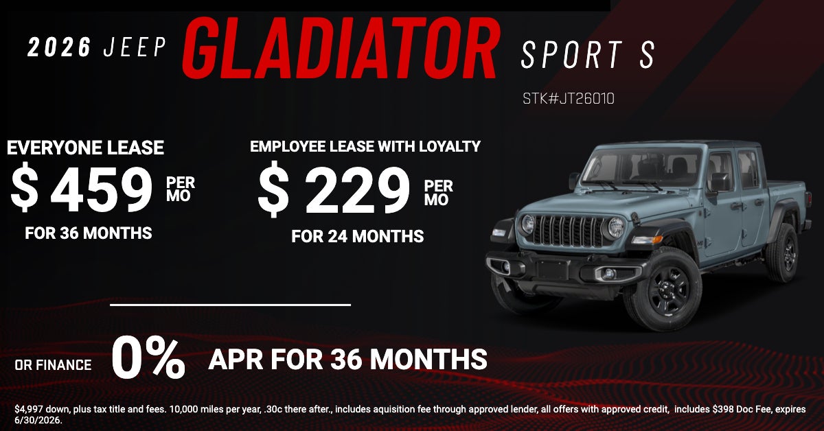 New Gladiator Lease Special